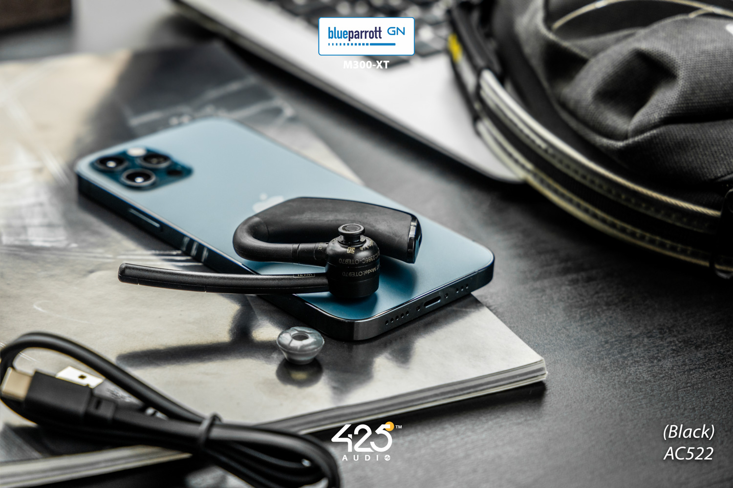 blueparrot m300-xt.หูฟังบลูทูธ,หูฟังคุยโทรศัพท์.mono headset,ไมค์ชัด,ios,android,คุยชัด,ใส่สบาย,แบตอึด