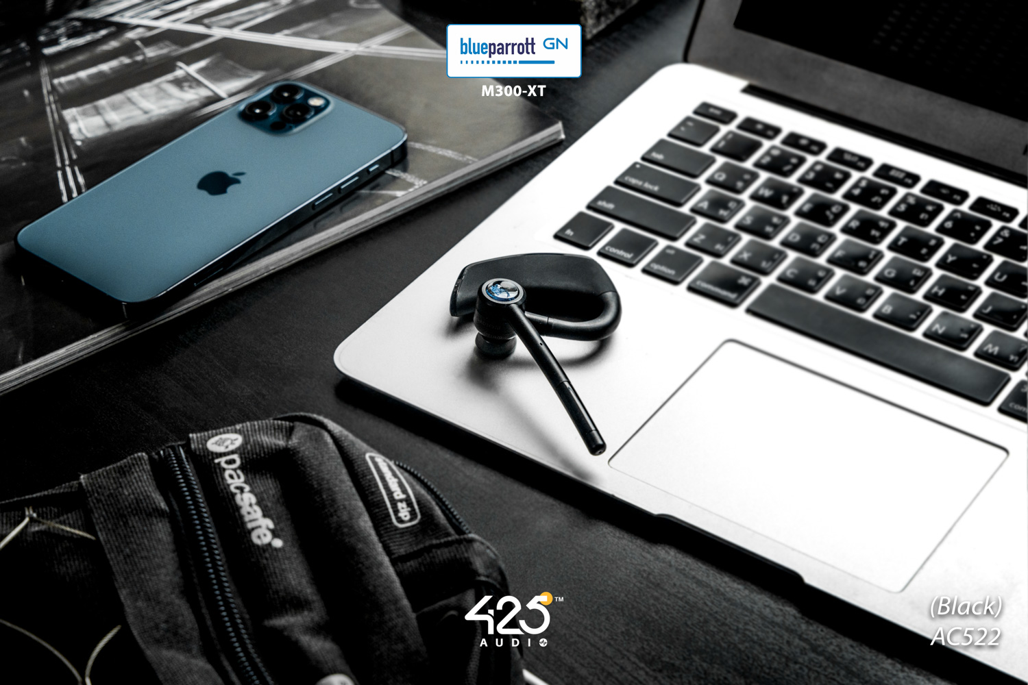 blueparrot m300-xt.หูฟังบลูทูธ,หูฟังคุยโทรศัพท์.mono headset,ไมค์ชัด,ios,android,คุยชัด,ใส่สบาย,แบตอึด