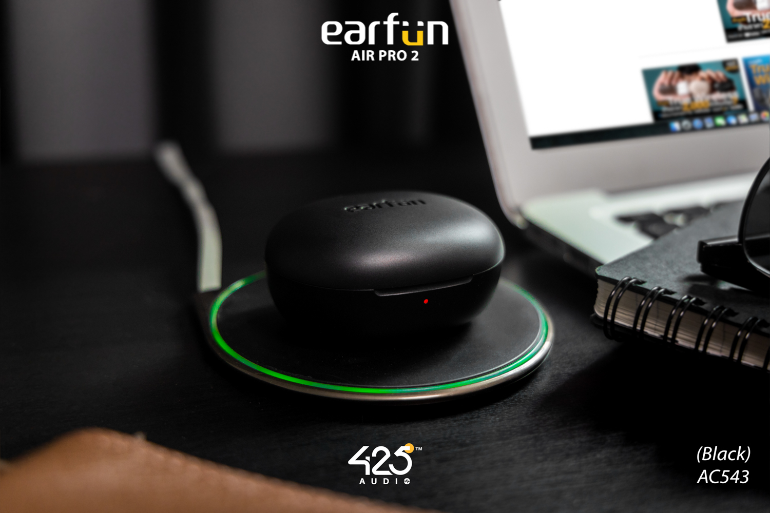 earfun air pro 2,earfun,black,bluetooth,5.2,active noise cancelling,หูฟัง,หูฟังไร้สาย,ipx5,คุยชัด,เบสหนัก