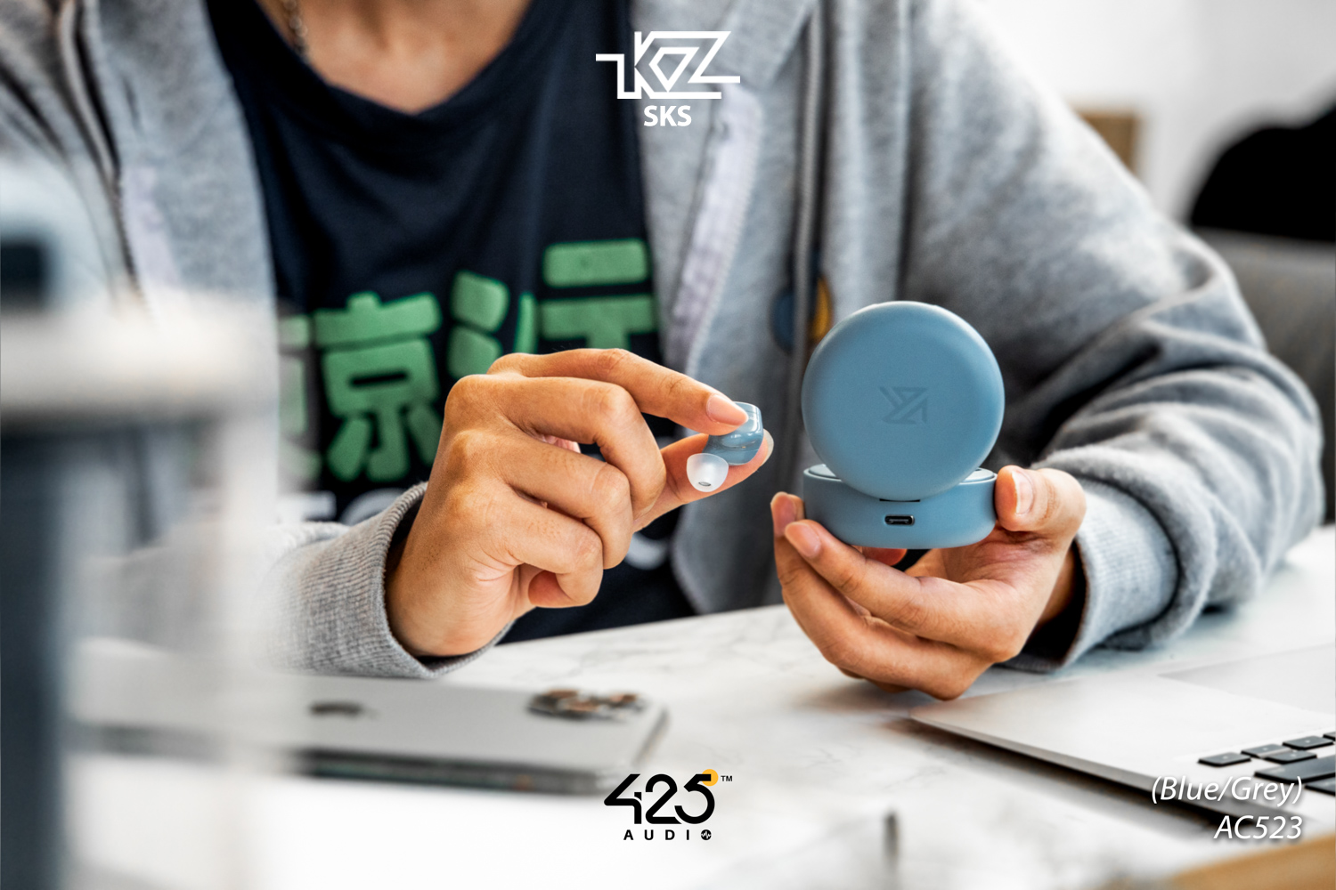 KZ SKS, KZ, Knowledge Zenith หูฟังไร้สาย, หูฟัง, true wireless hybrid driver, 2 ไดร์เวอร์ dynamic driver, balanced armature, DD, BA qualcomm, aptX, bluetooth, 5.2 ดูหนัง, เล่นเกมส์ไม่ดีเลย์, เบสหนัก, มิติเสียงดี