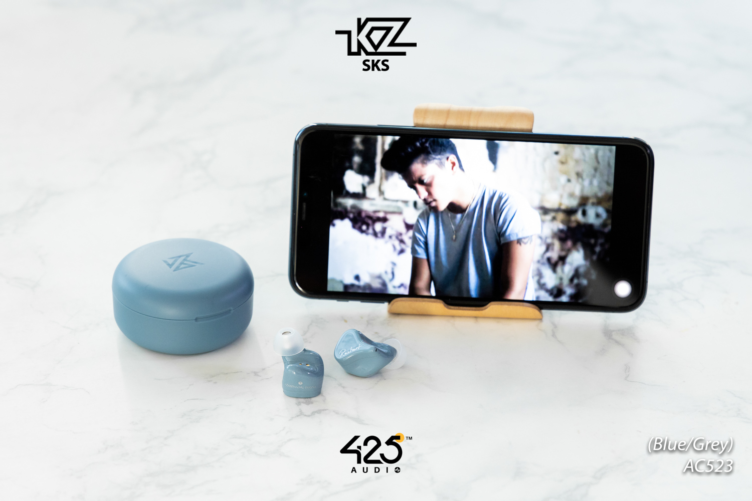 KZ SKS, KZ, Knowledge Zenith หูฟังไร้สาย, หูฟัง, true wireless hybrid driver, 2 ไดร์เวอร์ dynamic driver, balanced armature, DD, BA qualcomm, aptX, bluetooth, 5.2 ดูหนัง, เล่นเกมส์ไม่ดีเลย์, เบสหนัก, มิติเสียงดี