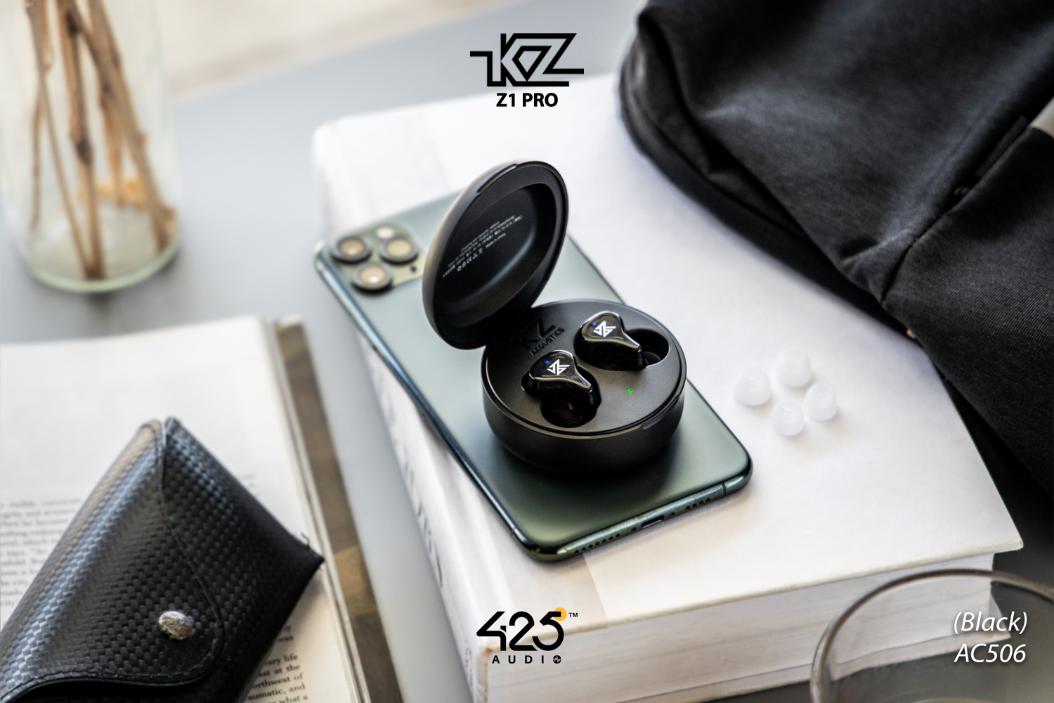 KZ Z1 Pro,bluetooth5.2,black,gaming mode,ipx6,หูฟังไร้สาย,เสียงดี,เบสหนัก,ไม่ดีเลย์,กันนํ้า,KZ,ราคาถูก