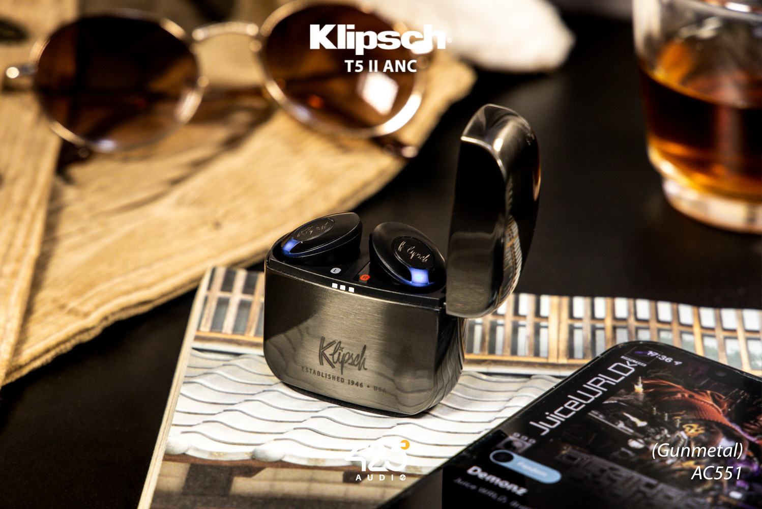 klipsch t5 ii anc,klipsch,หูฟังไร้สาย,active noise cancelling,dirac hd sound,เสียงดี