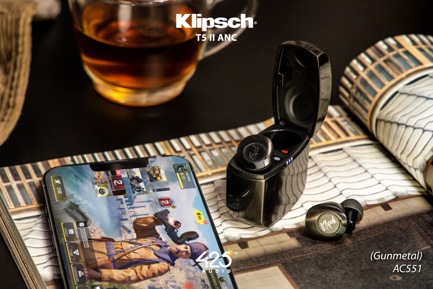 klipsch t5 ii anc,klipsch,หูฟังไร้สาย,active noise cancelling,dirac hd sound,เสียงดี