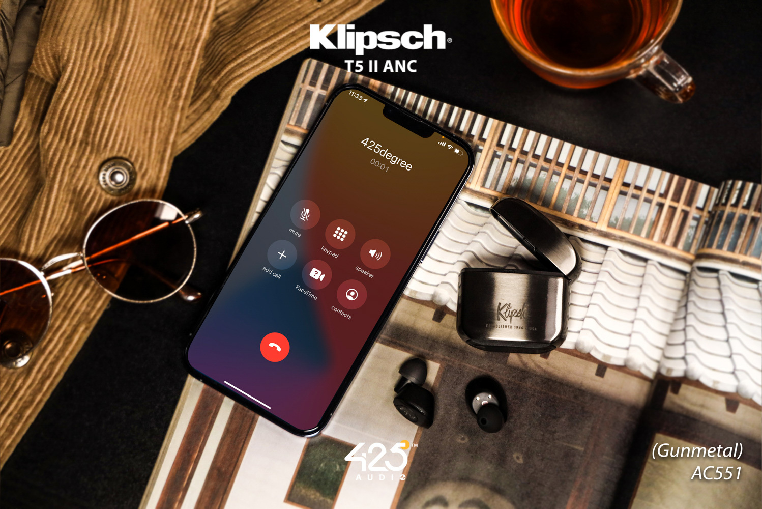 klipsch t5 ii anc,klipsch,หูฟังไร้สาย,active noise cancelling,dirac hd sound,เสียงดี