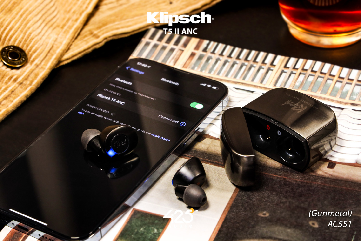 klipsch t5 ii anc,klipsch,หูฟังไร้สาย,active noise cancelling,dirac hd sound,เสียงดี