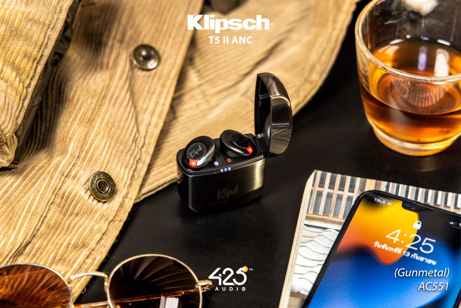 klipsch t5 ii anc,klipsch,หูฟังไร้สาย,active noise cancelling,dirac hd sound,เสียงดี