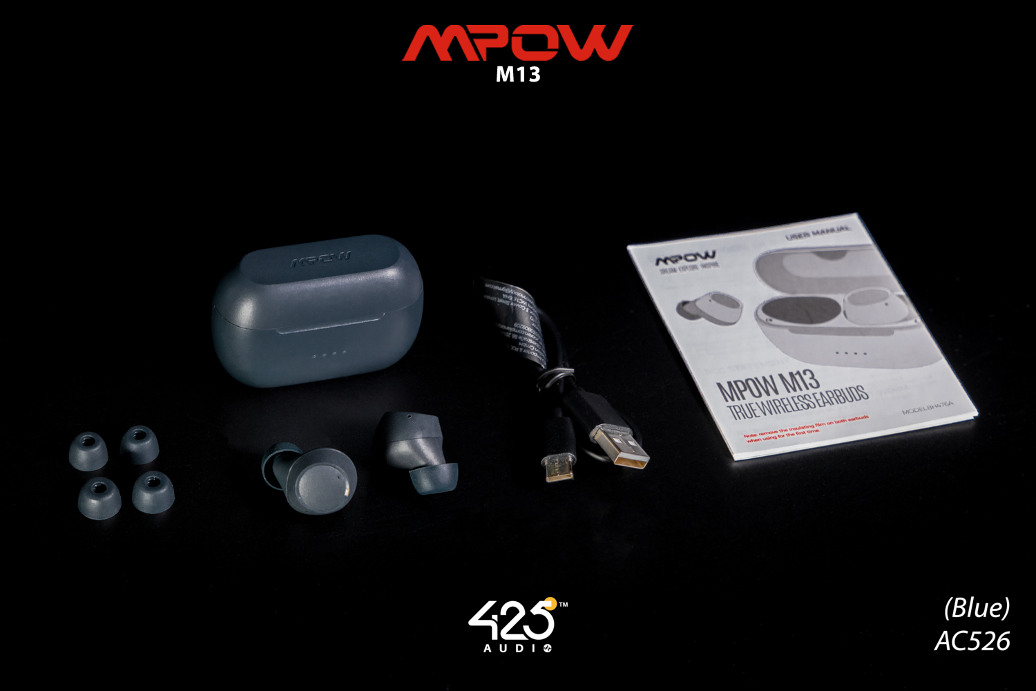 mpow m13, mpow, m13 หูฟังไร้สาย, true wireless, หูฟังบลูทูธ เบสหนัก, เสียงดี, เบสแน่น กันนํ้า, ipx8, หูฟังออกกำลังกาย, ดูหนัง