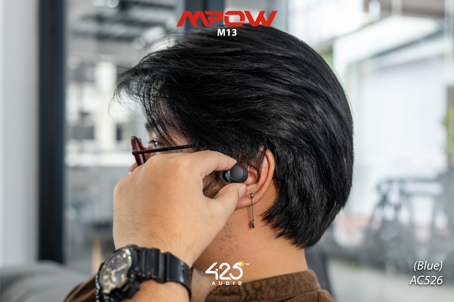 mpow m13, mpow, m13 หูฟังไร้สาย, true wireless, หูฟังบลูทูธ เบสหนัก, เสียงดี, เบสแน่น กันนํ้า, ipx8, หูฟังออกกำลังกาย, ดูหนัง