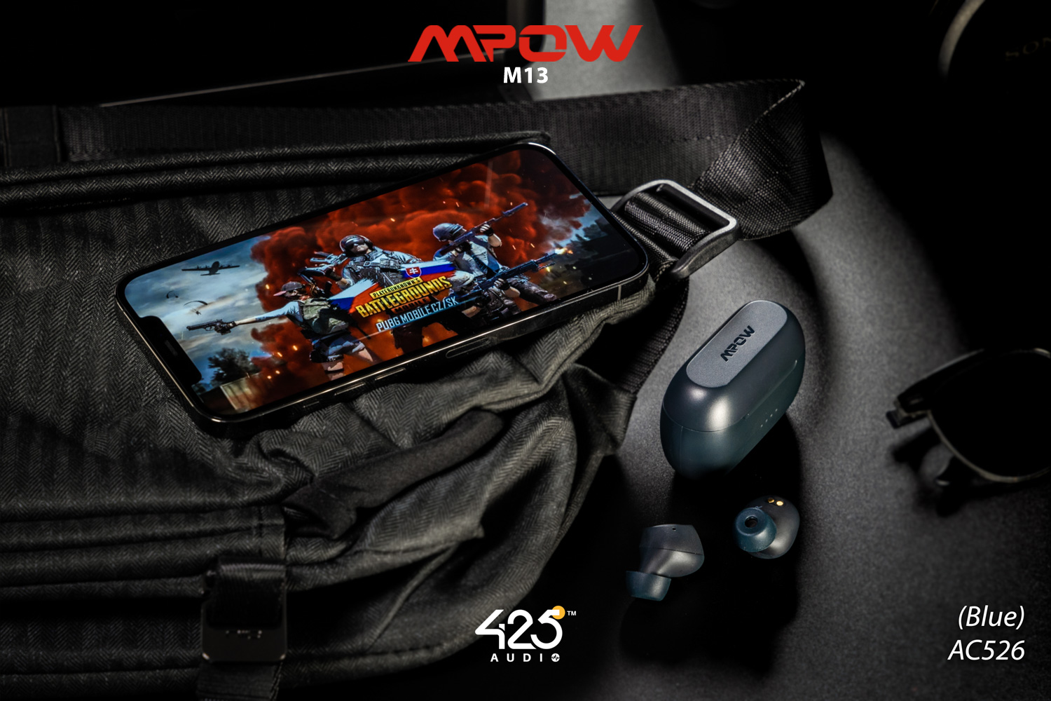 mpow m13, mpow, m13 หูฟังไร้สาย, true wireless, หูฟังบลูทูธ เบสหนัก, เสียงดี, เบสแน่น กันนํ้า, ipx8, หูฟังออกกำลังกาย, ดูหนัง