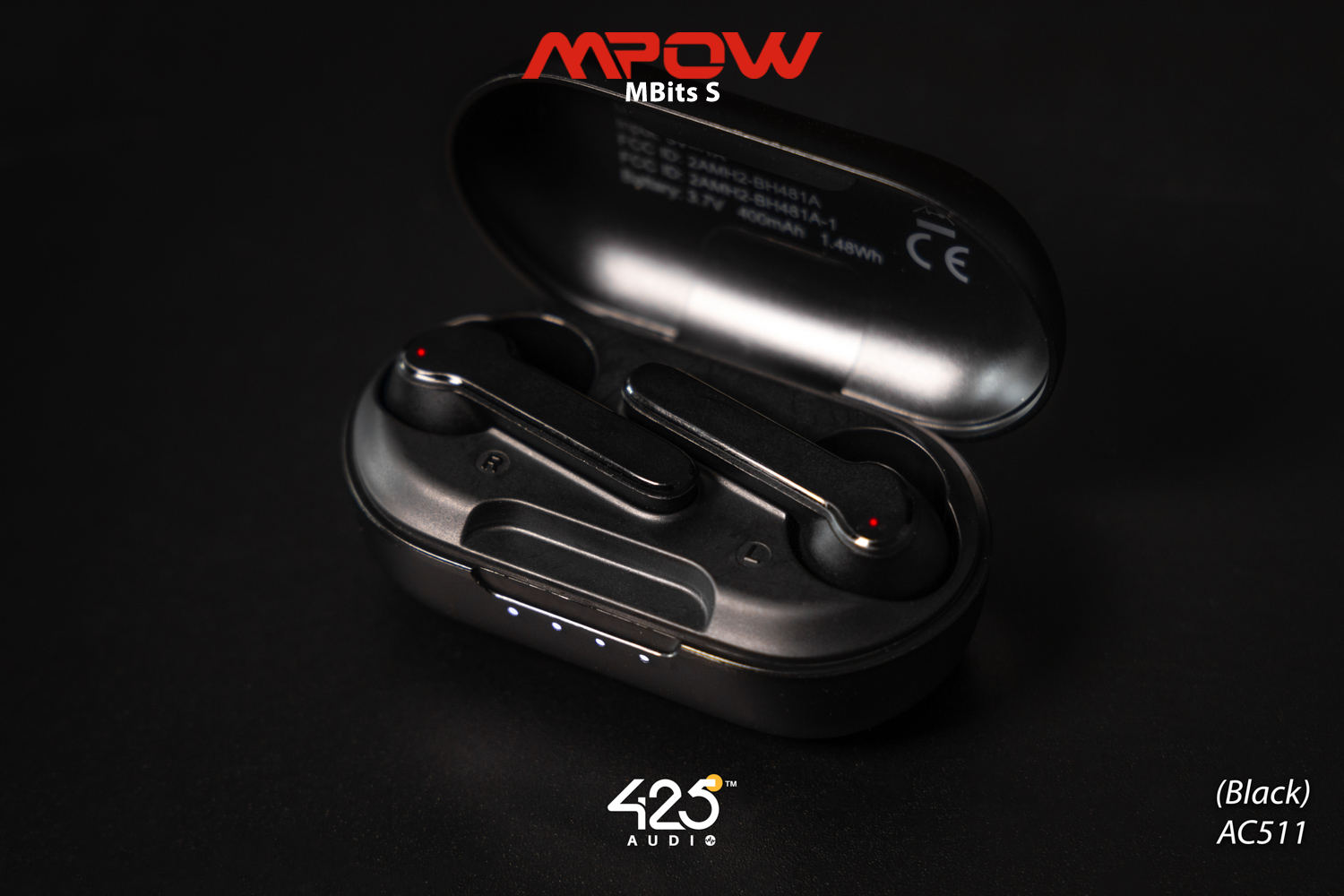 mpow mbits s,true wireless,black,หูฟังไร้สาย,คุยโทรศัพท์ชัด,เบสหนัก,เสียงดี,IPX8,iOS,Android,ไม่ดีเลย์