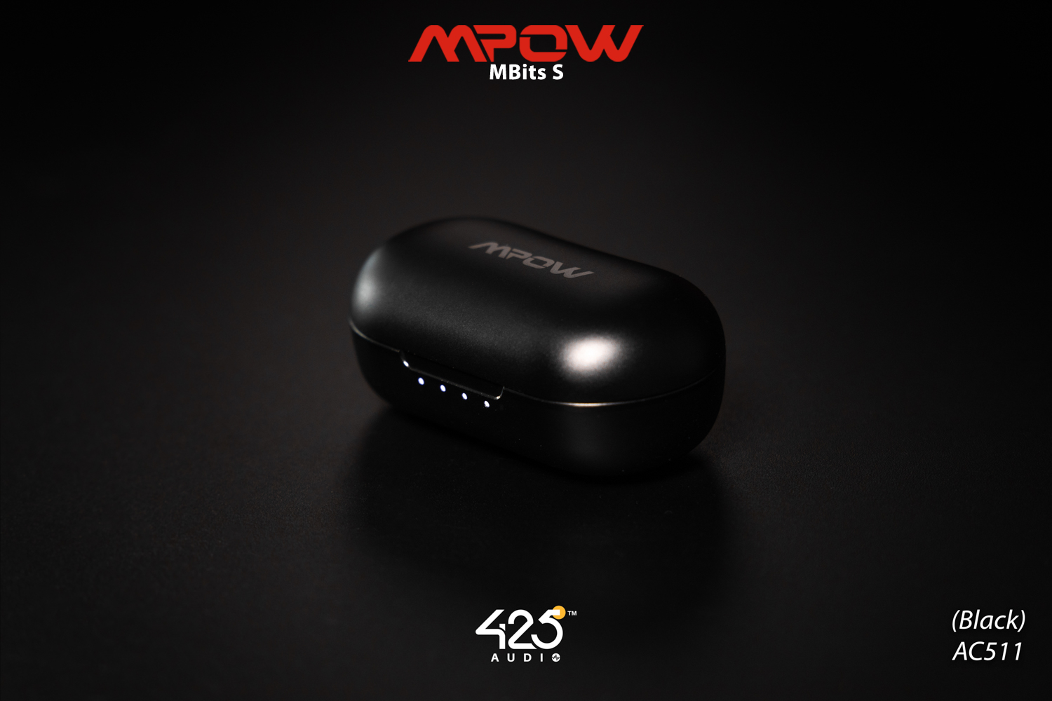 mpow mbits s,true wireless,black,หูฟังไร้สาย,คุยโทรศัพท์ชัด,เบสหนัก,เสียงดี,IPX8,iOS,Android,ไม่ดีเลย์