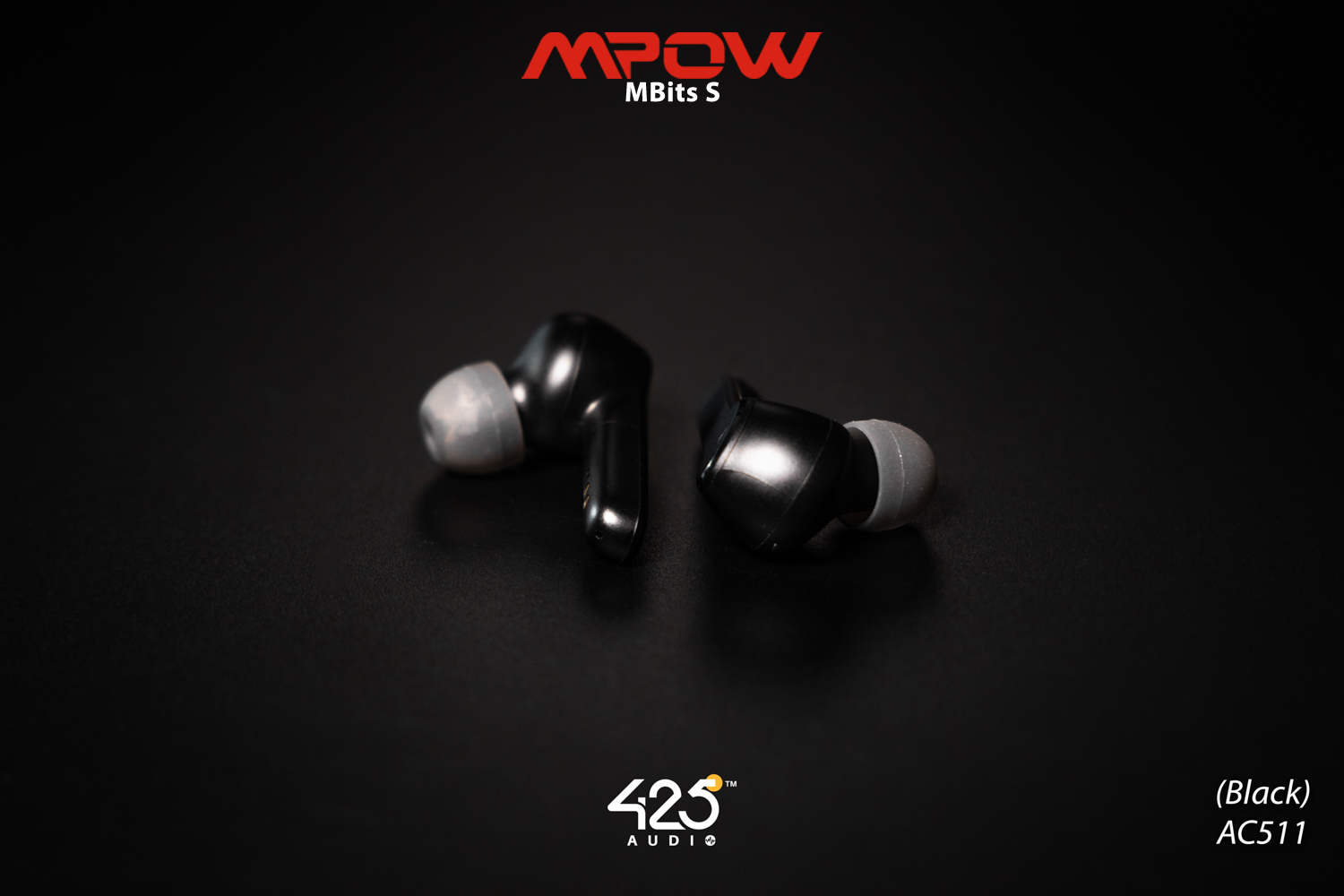 mpow mbits s,true wireless,black,หูฟังไร้สาย,คุยโทรศัพท์ชัด,เบสหนัก,เสียงดี,IPX8,iOS,Android,ไม่ดีเลย์