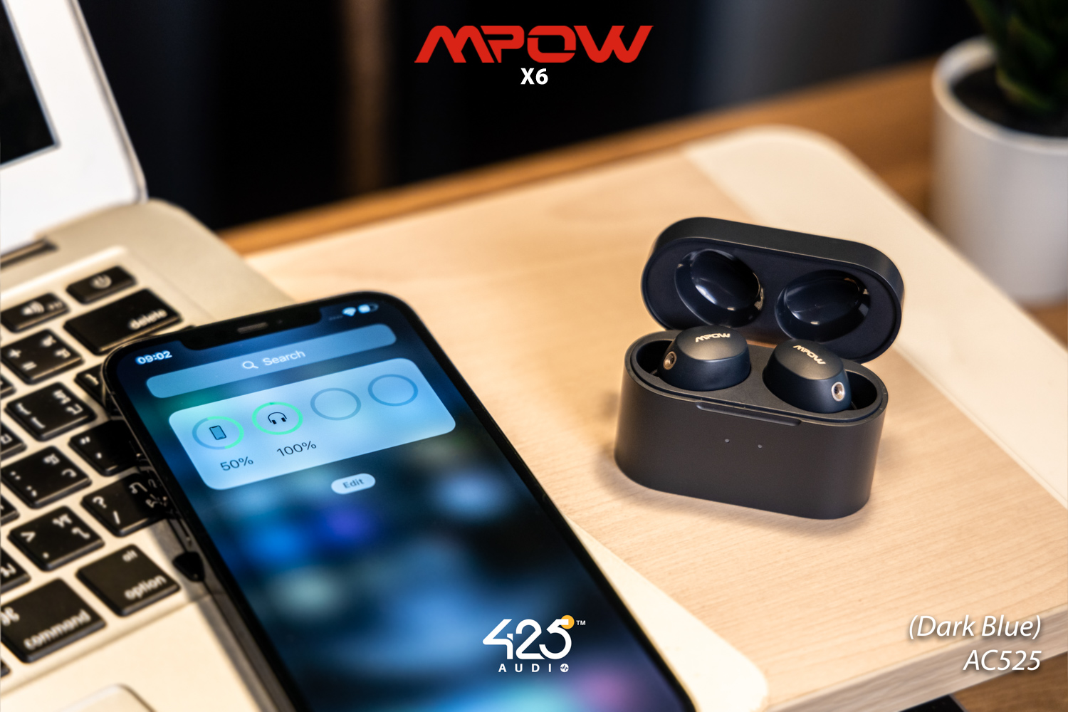 mpow x6, mpow, x6 หูฟังไร้สาย, true wireless, หูฟังบลูทูธ ตัดเสียงรอบข้าง, active noise cancelling, anc เล่นเกมส์ไม่ดีเลย์, game mode, low latency mode กันนํ้า, IPX6, เสียงดี, audiophile