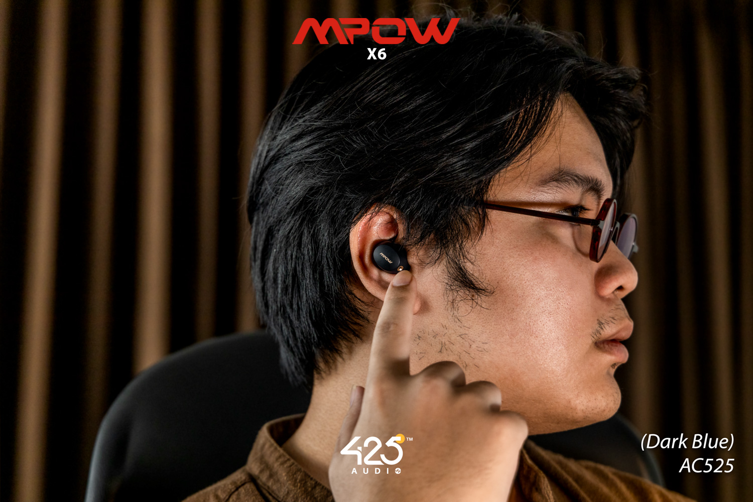 mpow x6, mpow, x6 หูฟังไร้สาย, true wireless, หูฟังบลูทูธ ตัดเสียงรอบข้าง, active noise cancelling, anc เล่นเกมส์ไม่ดีเลย์, game mode, low latency mode กันนํ้า, IPX6, เสียงดี, audiophile