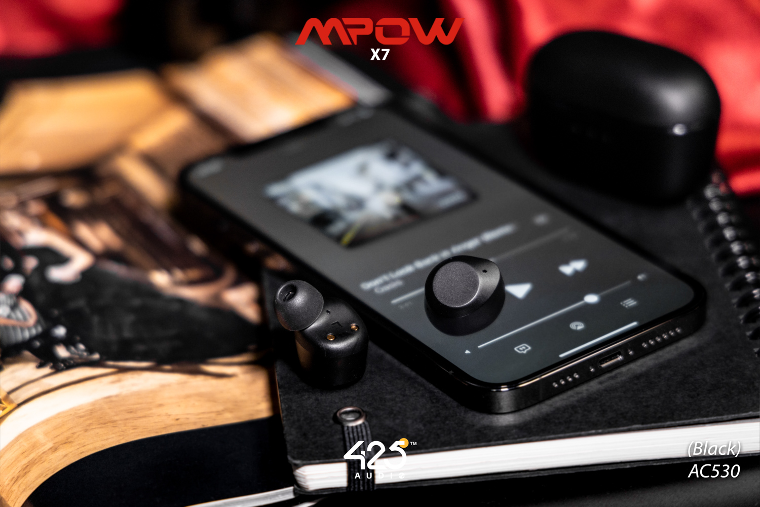 mpow x7, mpow,x7, active noise cancelling, ตัดเสียงรอบข้าง, bluetooth 5.2, ipx5, ดูดเสียงรอบข้าง, เบสหนัก, เสียงดี