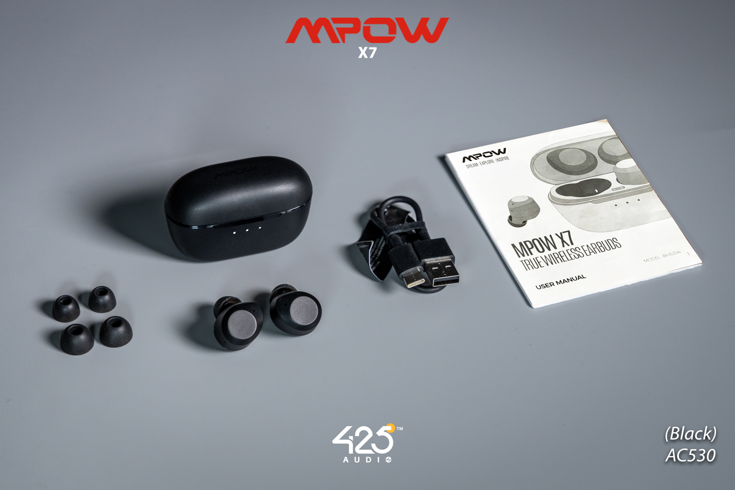 mpow x7, mpow,x7, active noise cancelling, ตัดเสียงรอบข้าง, bluetooth 5.2, ipx5, ดูดเสียงรอบข้าง, เบสหนัก, เสียงดี