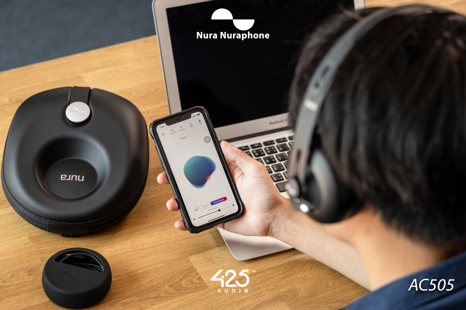 nura,nuraphone,g2,in-ear,over-ear,active noise cancelling,เสียงดี,aptx™adaptive,ios,android,bluetooth,qualcomm,black