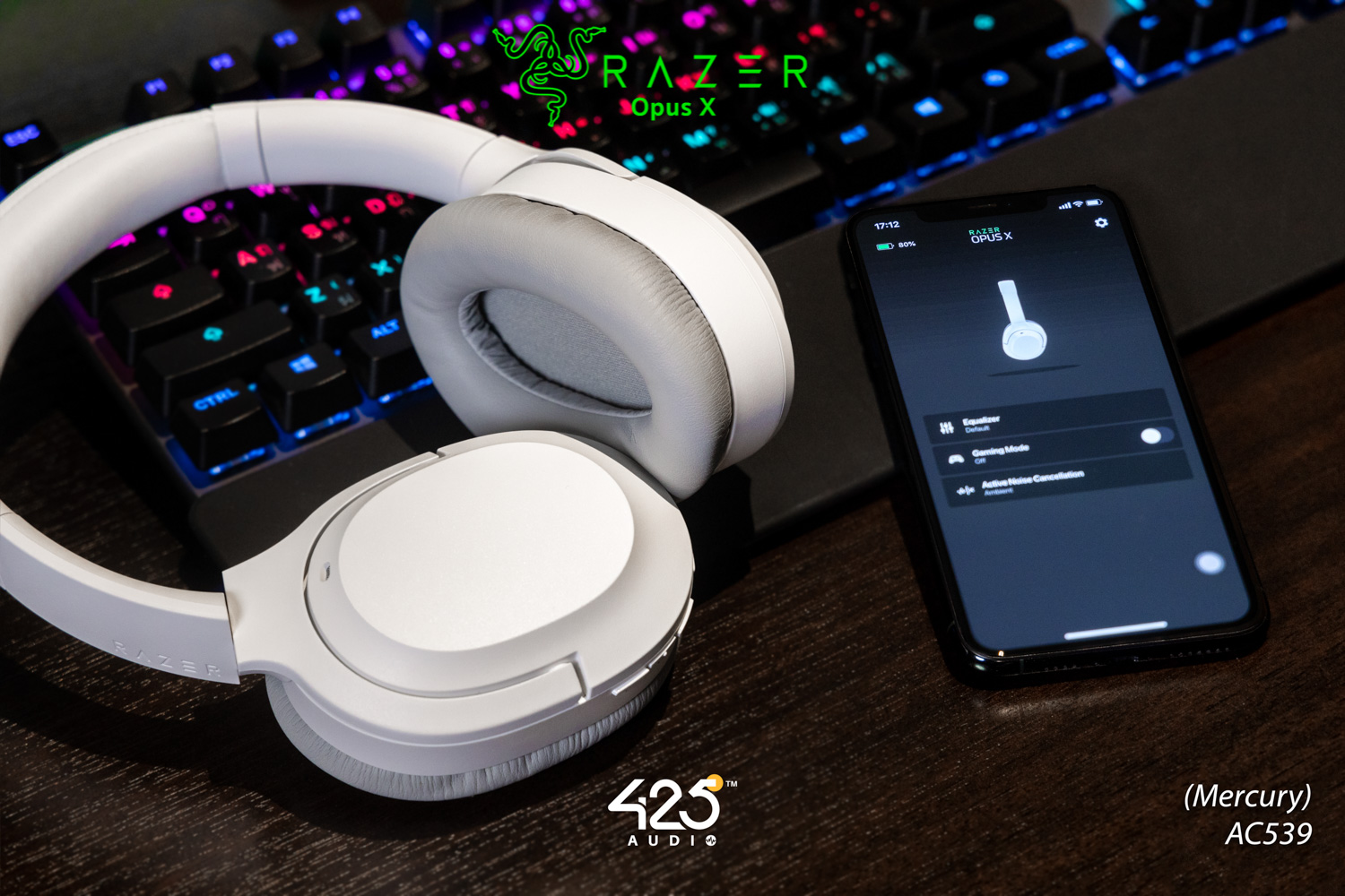 razer opus x,หูฟังไร้สาย,active noise cancelling,หูฟังเล่นเกมส์,ไม่ดีเลย์,bluetooth,5.0,iOS,Android,ครอบหู