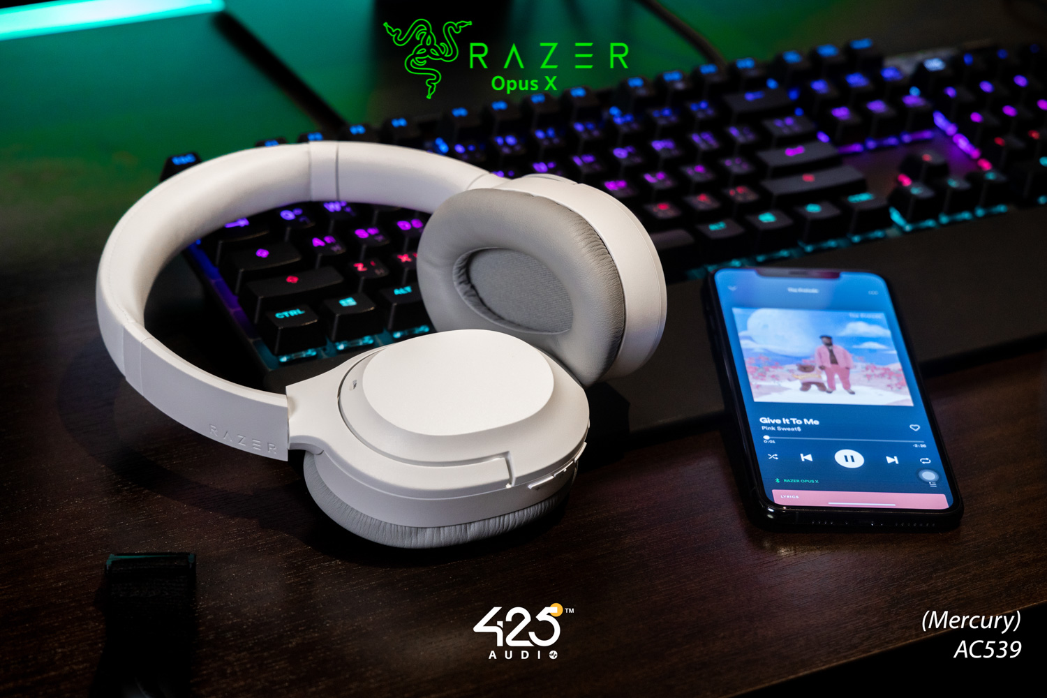 razer opus x,หูฟังไร้สาย,active noise cancelling,หูฟังเล่นเกมส์,ไม่ดีเลย์,bluetooth,5.0,iOS,Android,ครอบหู