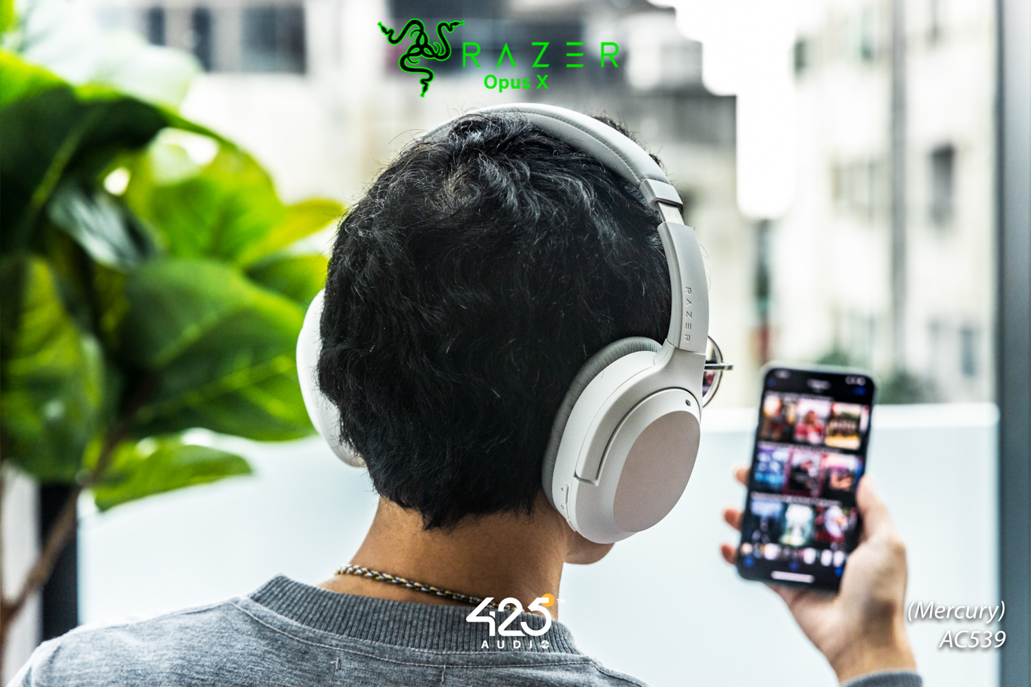 razer opus x,หูฟังไร้สาย,active noise cancelling,หูฟังเล่นเกมส์,ไม่ดีเลย์,bluetooth,5.0,iOS,Android,ครอบหู