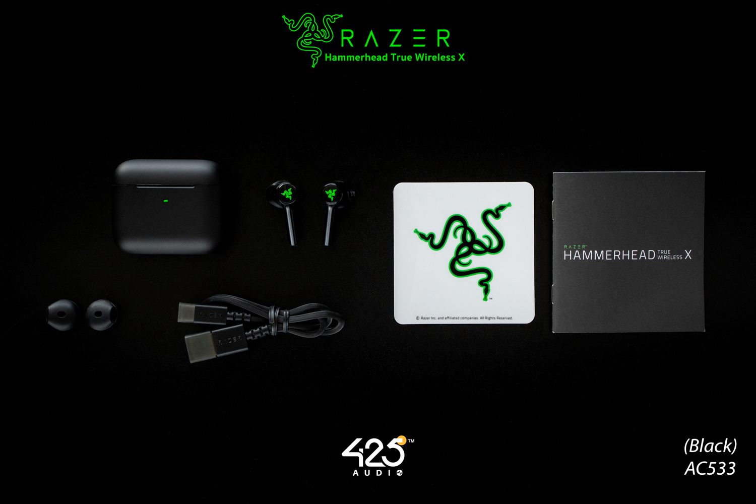 razer hammerhead true wireless x,bluetooth 5.2,aptX.Game Mode,razer,หูฟังไร้สาย,true wireless,เบสหนัก,เล่นเกมส์ไม่ดีเลย์