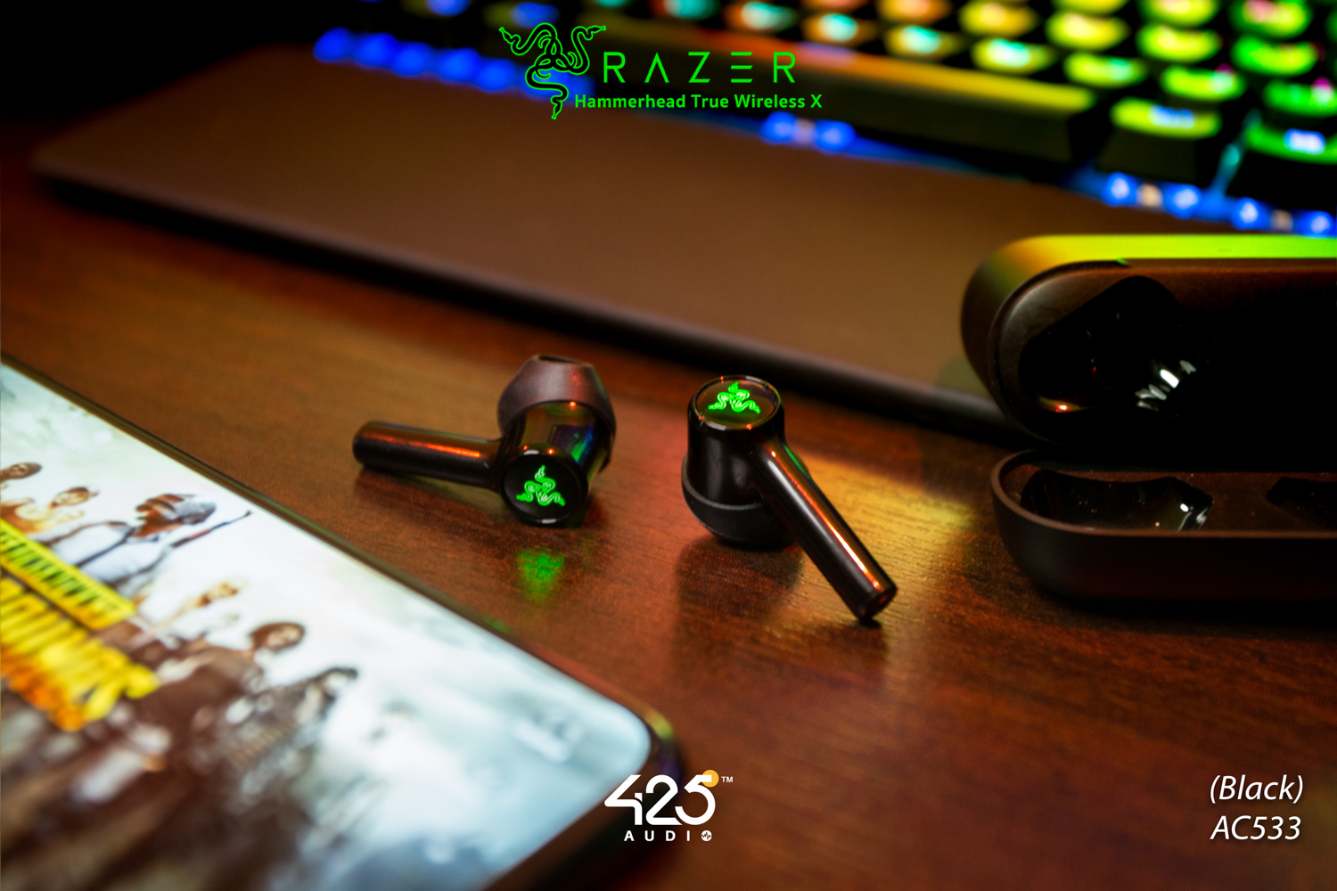 razer hammerhead true wireless x,bluetooth 5.2,aptX.Game Mode,razer,หูฟังไร้สาย,true wireless,เบสหนัก,เล่นเกมส์ไม่ดีเลย์