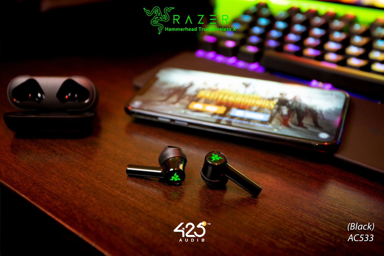 razer hammerhead true wireless x,bluetooth 5.2,aptX.Game Mode,razer,หูฟังไร้สาย,true wireless,เบสหนัก,เล่นเกมส์ไม่ดีเลย์