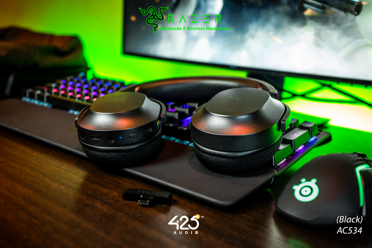 Razer Barracuda X,full-size,wireless headphone,หูฟังไร้สาย,หูฟังเกมมิ่ง,Razer,pc,android,nintendo switch,usb-c dongle