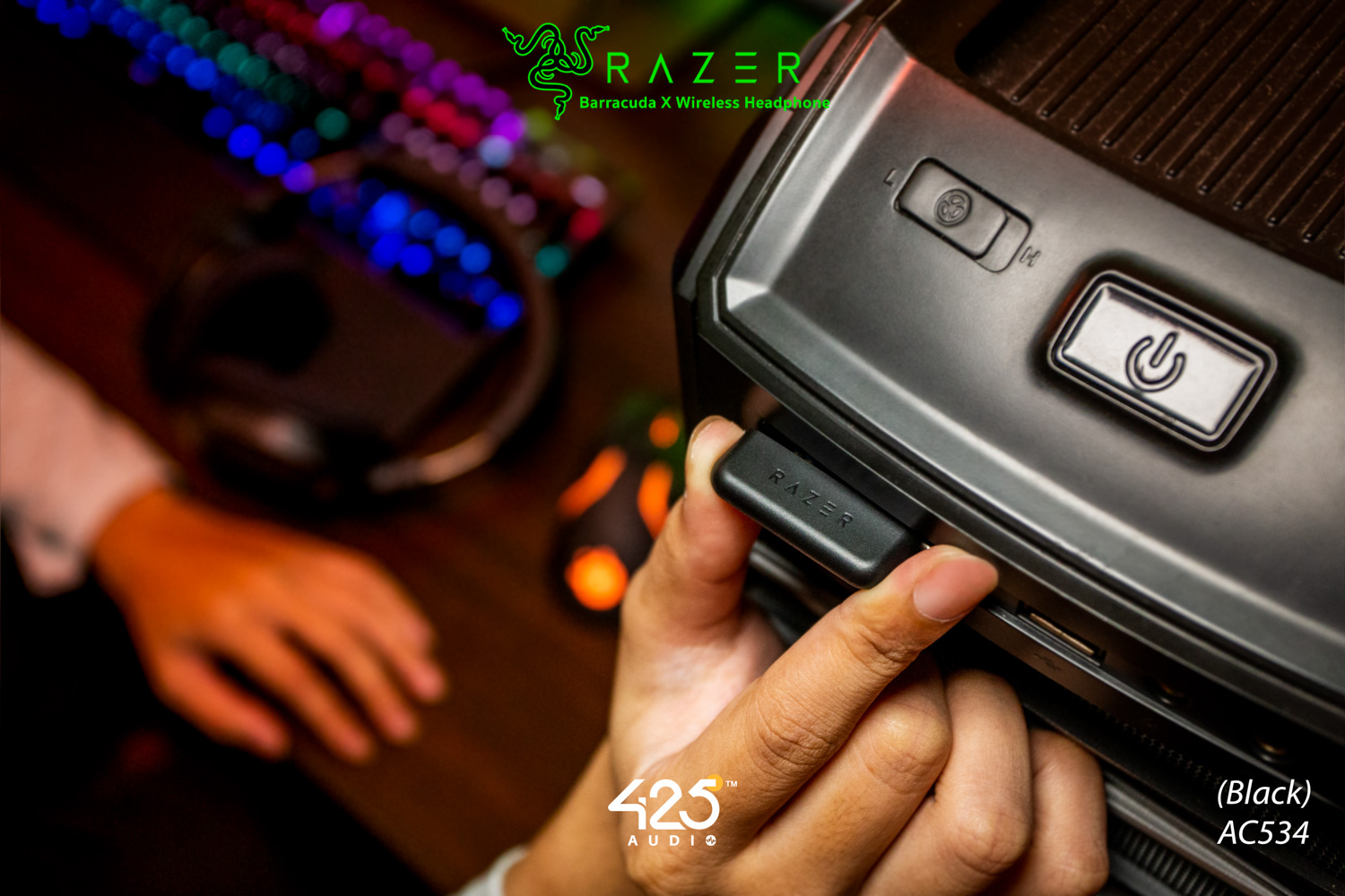 Razer Barracuda X,full-size,wireless headphone,หูฟังไร้สาย,หูฟังเกมมิ่ง,Razer,pc,android,nintendo switch,usb-c dongle