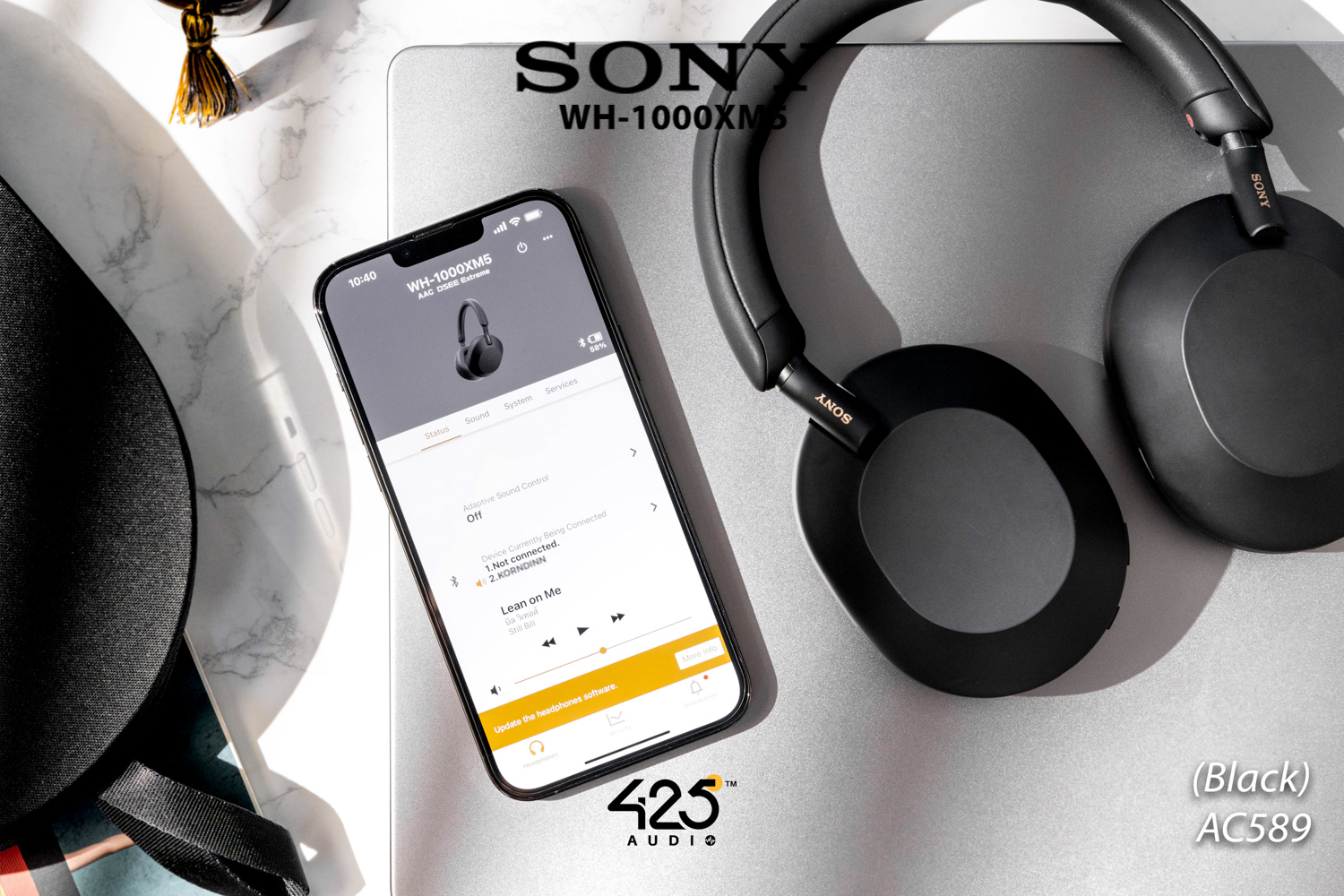 sony,wh-1000xm5,bluetooth,5.2,black,silver,หูฟังบลูทูธ,ตัดเสียงรบกวน,active noise cancelling