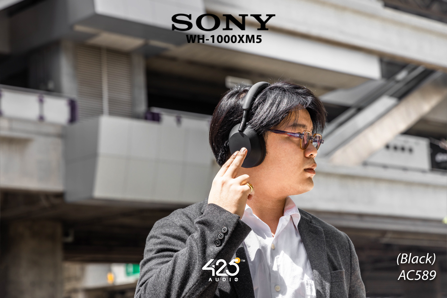 sony,wh-1000xm5,bluetooth,5.2,black,silver,หูฟังบลูทูธ,ตัดเสียงรบกวน,active noise cancelling