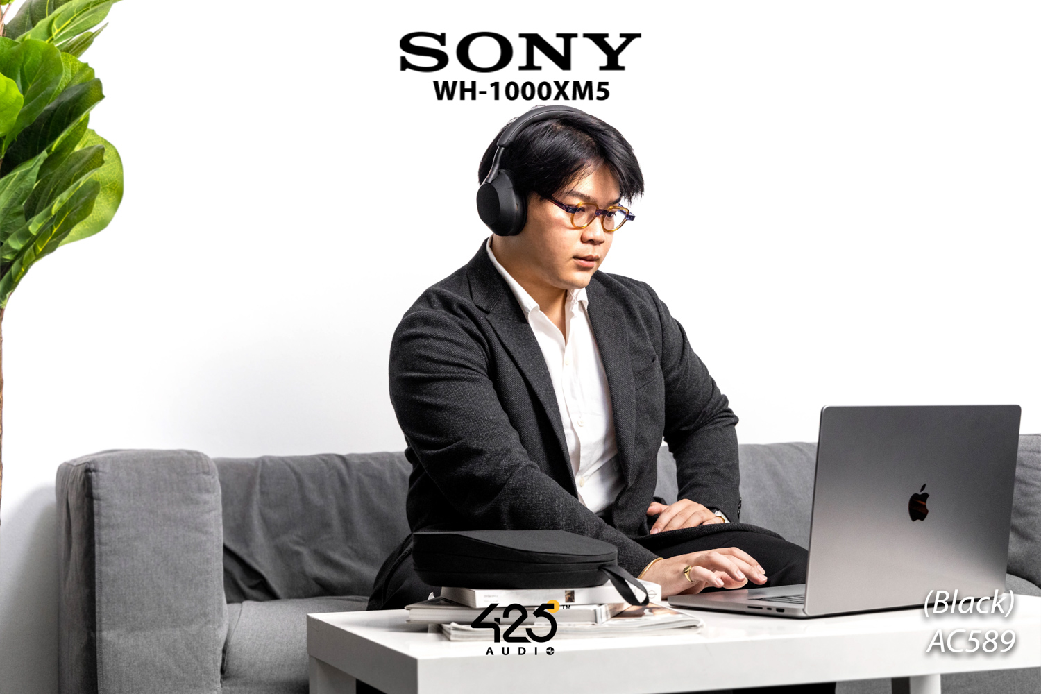 sony,wh-1000xm5,bluetooth,5.2,black,silver,หูฟังบลูทูธ,ตัดเสียงรบกวน,active noise cancelling