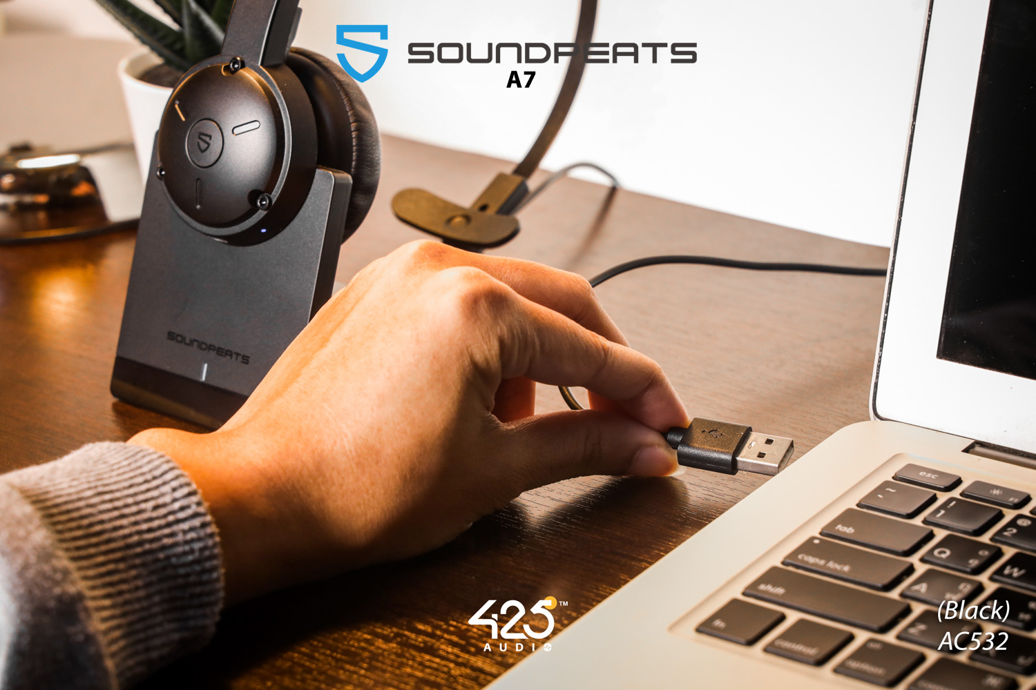 soundpeats a7,mono headset,หูฟังคุยโทรศัพท์,call center,คุยชัด,bluetooth,wireless,black,soundpeats,a7