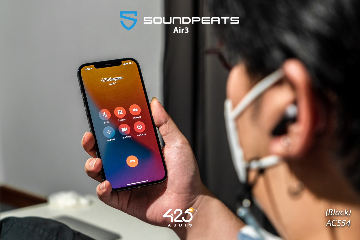 soundpeats air3,air3,หูฟังไร้สาย,headphone,ipx5,เบสหนัก,earbud,aptx