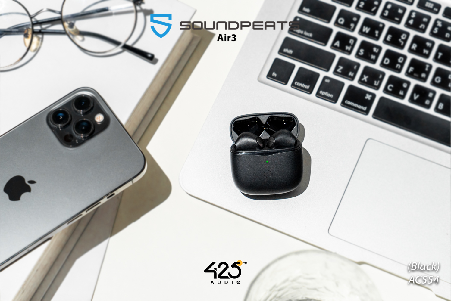 soundpeats air3,air3,หูฟังไร้สาย,headphone,ipx5,เบสหนัก,earbud,aptx