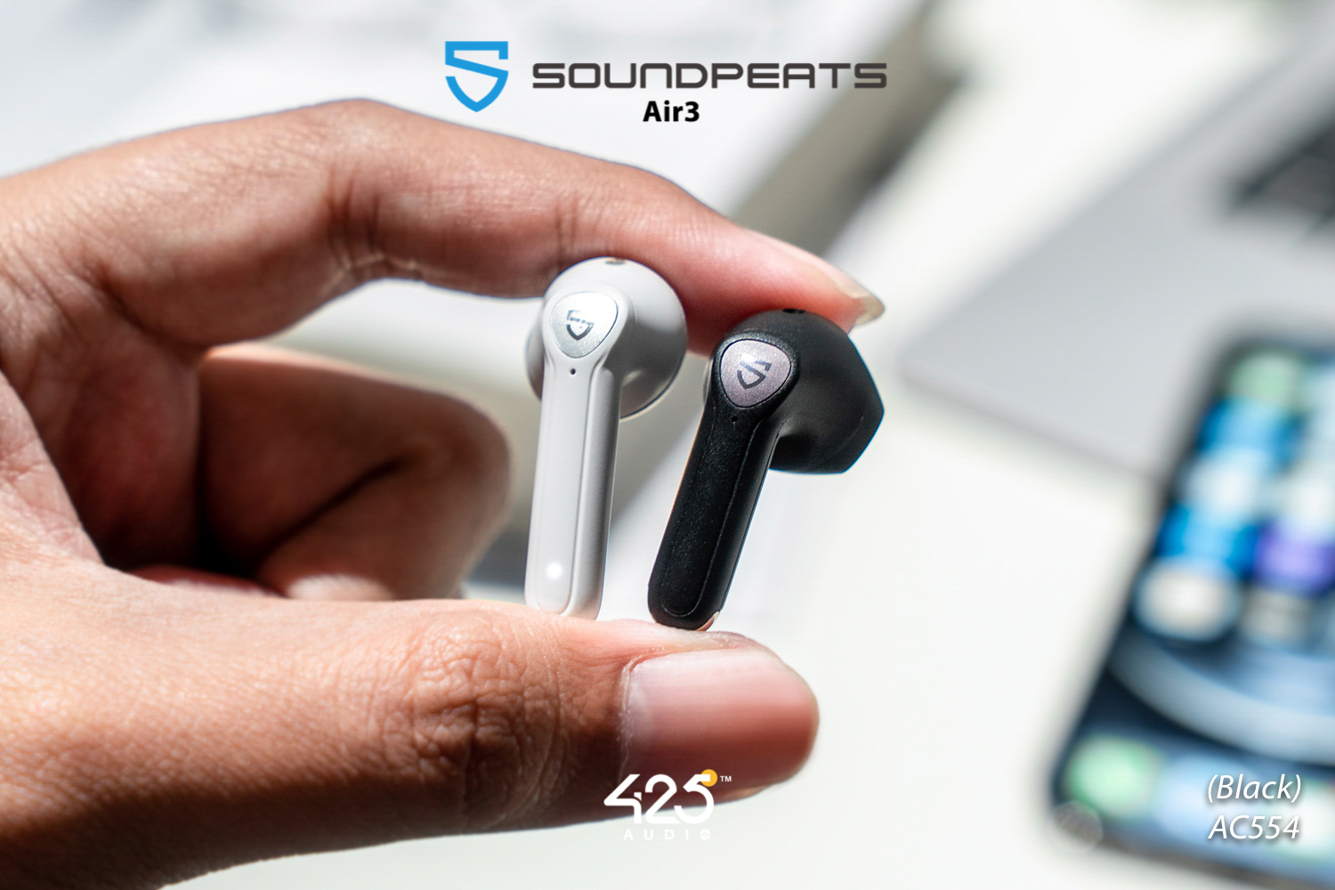 soundpeats air3,air3,หูฟังไร้สาย,headphone,ipx5,เบสหนัก,earbud,aptx