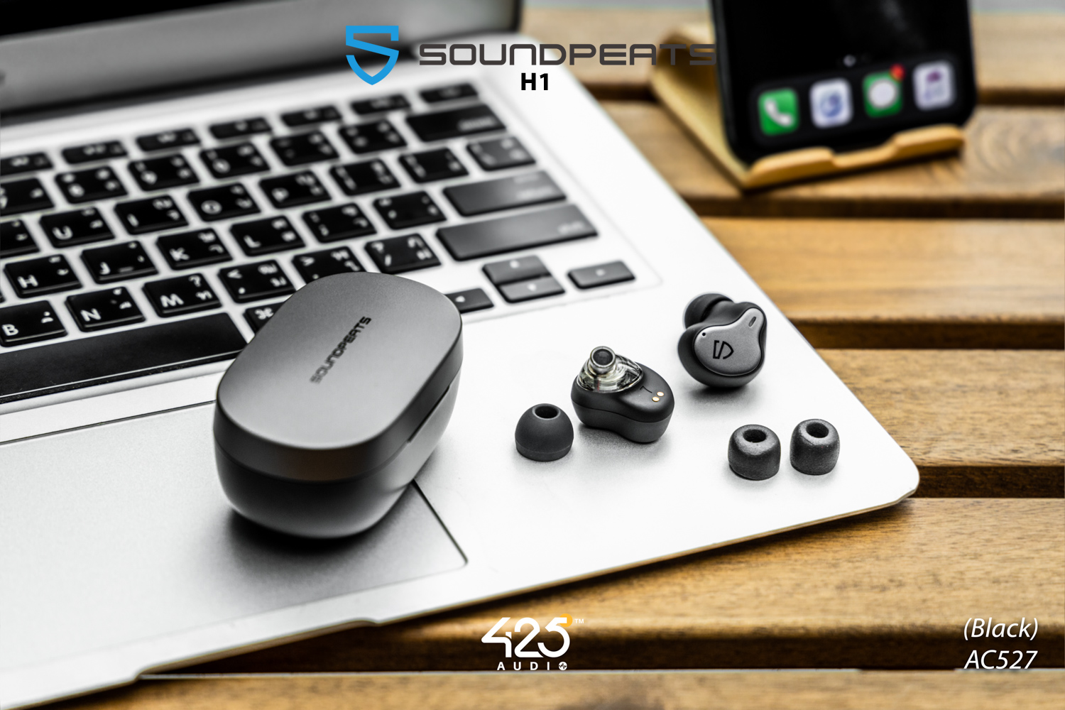 SoundPEATS H1, SoundPEATS, H1 หูฟังไร้สาย, true wireless เสียงดี, เบสหนัก, เบสแน่น ไดร์เวอร์ 2 ตัว, hybrid driver, dynamic driver, balanced armature, knowles bluetooth 5.2, บลูทูธ, iOS, Android aptX, aptX Adaptive Game Mode, เล่นเกมส์ไม่ดีเลย์, Youtbue, Netflix IPX5, กันนํ้า IPX5, กันเหงื่อ