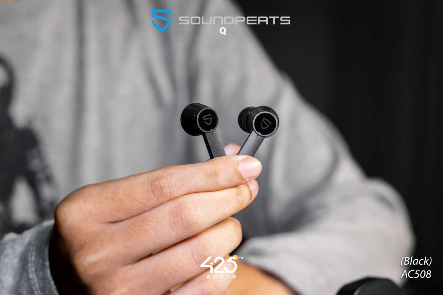 soundpeats q,หูฟังไร้สาย,คุยโทรสัพท์ชัด,เบสหนัก.เสียงดี,ดูคลิปไม่ดีเลย์,ipx5,black,white,bluetooth 5.0,ios,android