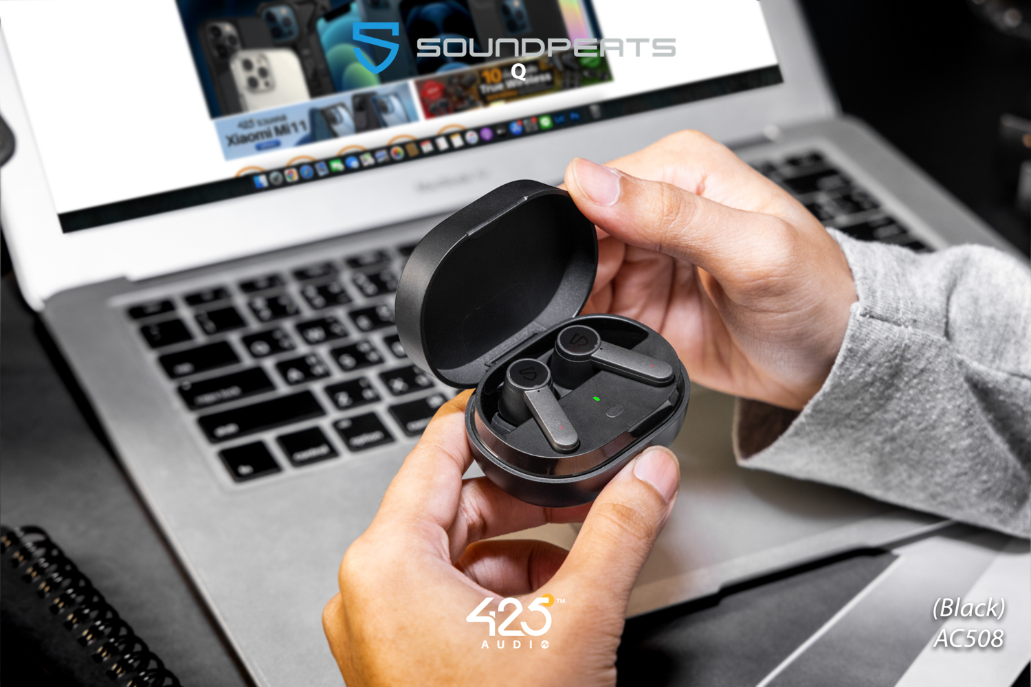 soundpeats q,หูฟังไร้สาย,คุยโทรสัพท์ชัด,เบสหนัก.เสียงดี,ดูคลิปไม่ดีเลย์,ipx5,black,white,bluetooth 5.0,ios,android