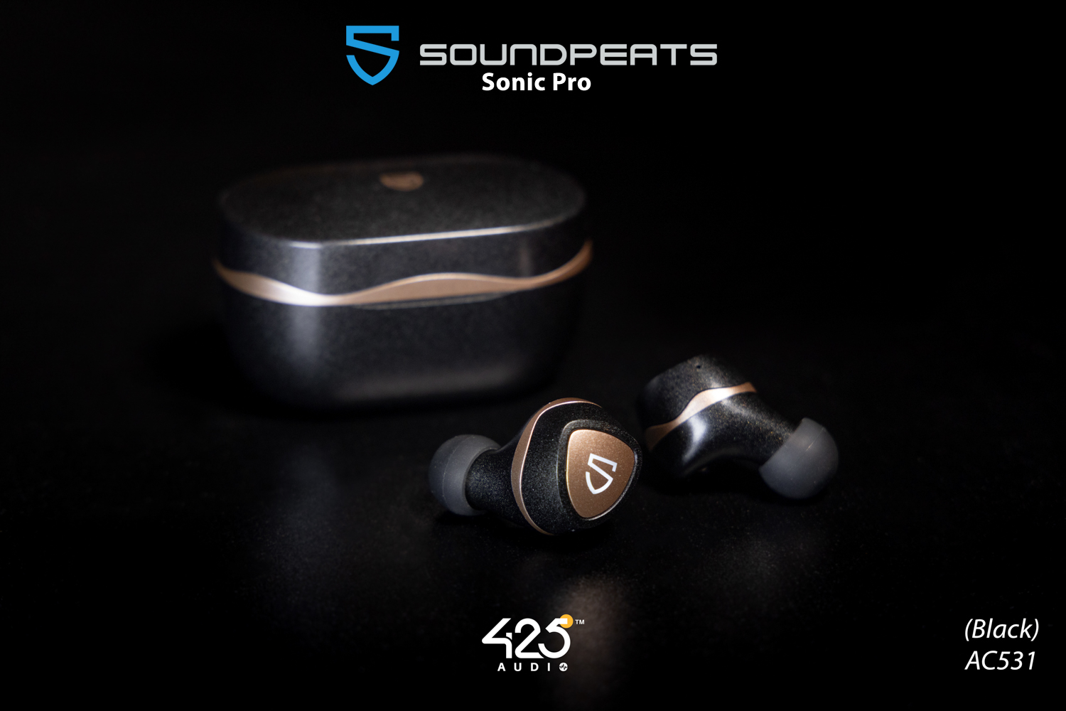 soundpeats sonic pro,soundpeats,black,bluetooth,5.2,aptx adaptive,dual ba,low latency game mode,เสียงดี,เบสหนัก