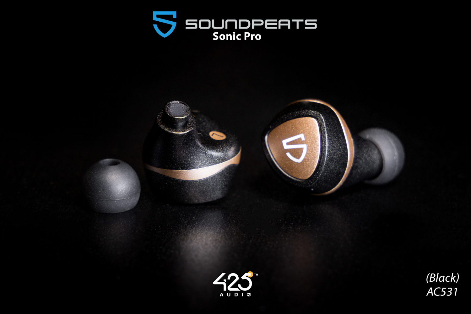 soundpeats sonic pro,soundpeats,black,bluetooth,5.2,aptx adaptive,dual ba,low latency game mode,เสียงดี,เบสหนัก