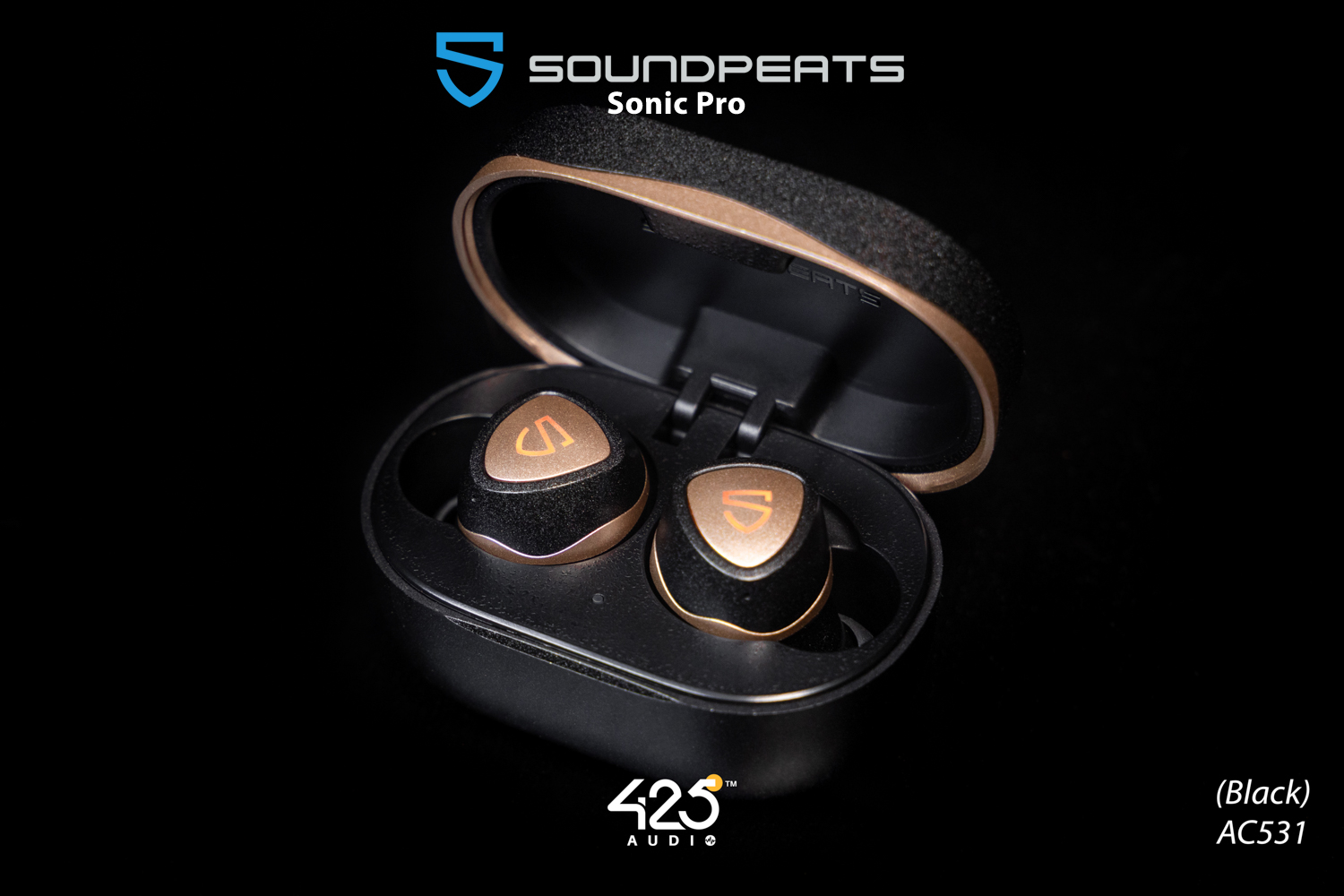 soundpeats sonic pro,soundpeats,black,bluetooth,5.2,aptx adaptive,dual ba,low latency game mode,เสียงดี,เบสหนัก