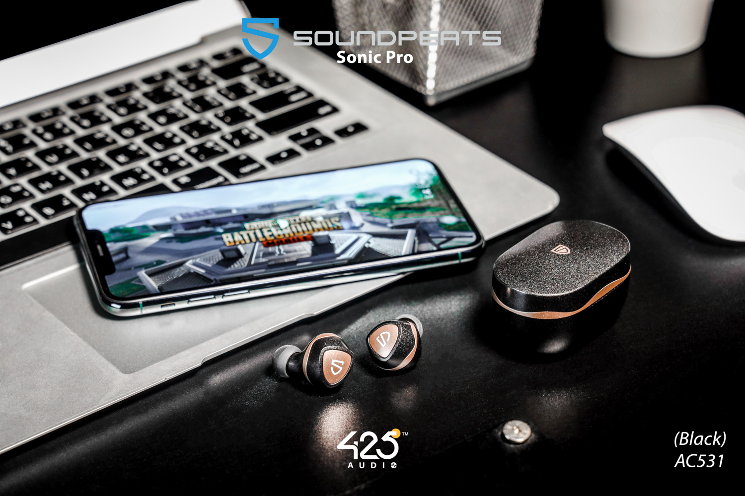 soundpeats sonic pro,soundpeats,black,bluetooth,5.2,aptx adaptive,dual ba,low latency game mode,เสียงดี,เบสหนัก