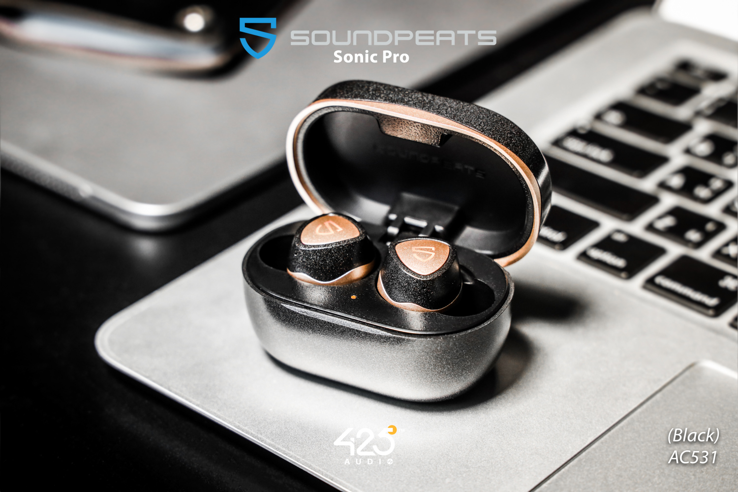 soundpeats sonic pro,soundpeats,black,bluetooth,5.2,aptx adaptive,dual ba,low latency game mode,เสียงดี,เบสหนัก