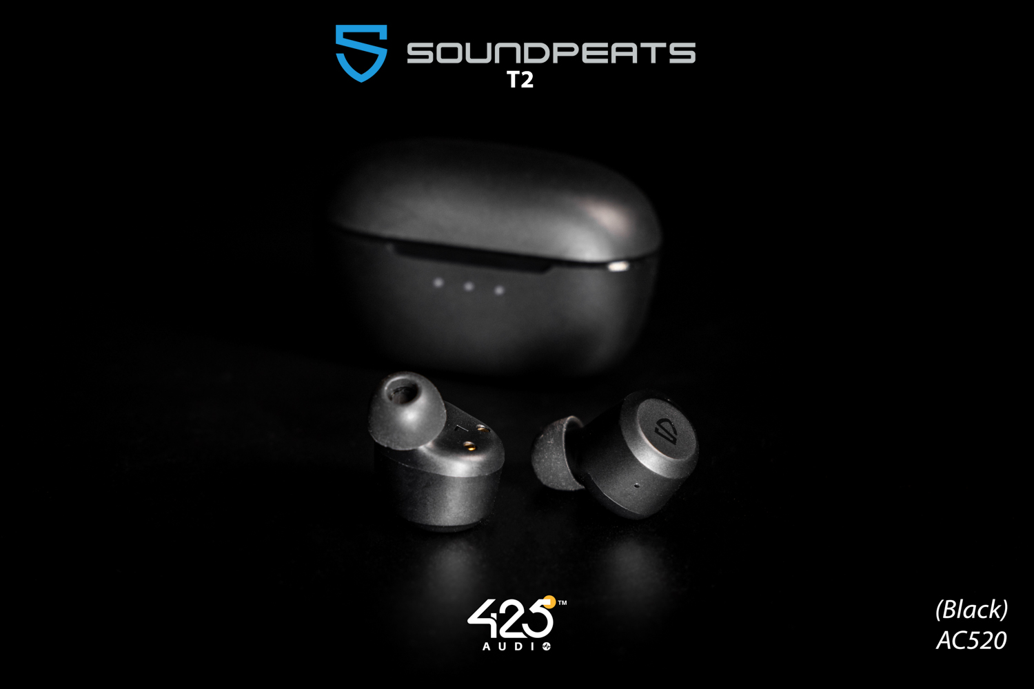 soundpeats t2, soundpeats, t2 active noise cancelling, ตัดเสียงรอบข้าง, ตัดเสียงรบกวน หูฟังไร้สาย, true wireless, Black Bluetooth, Bluetooth 5.1, IPX5 เสียงดี, เบสหนัก, ราคาถูก