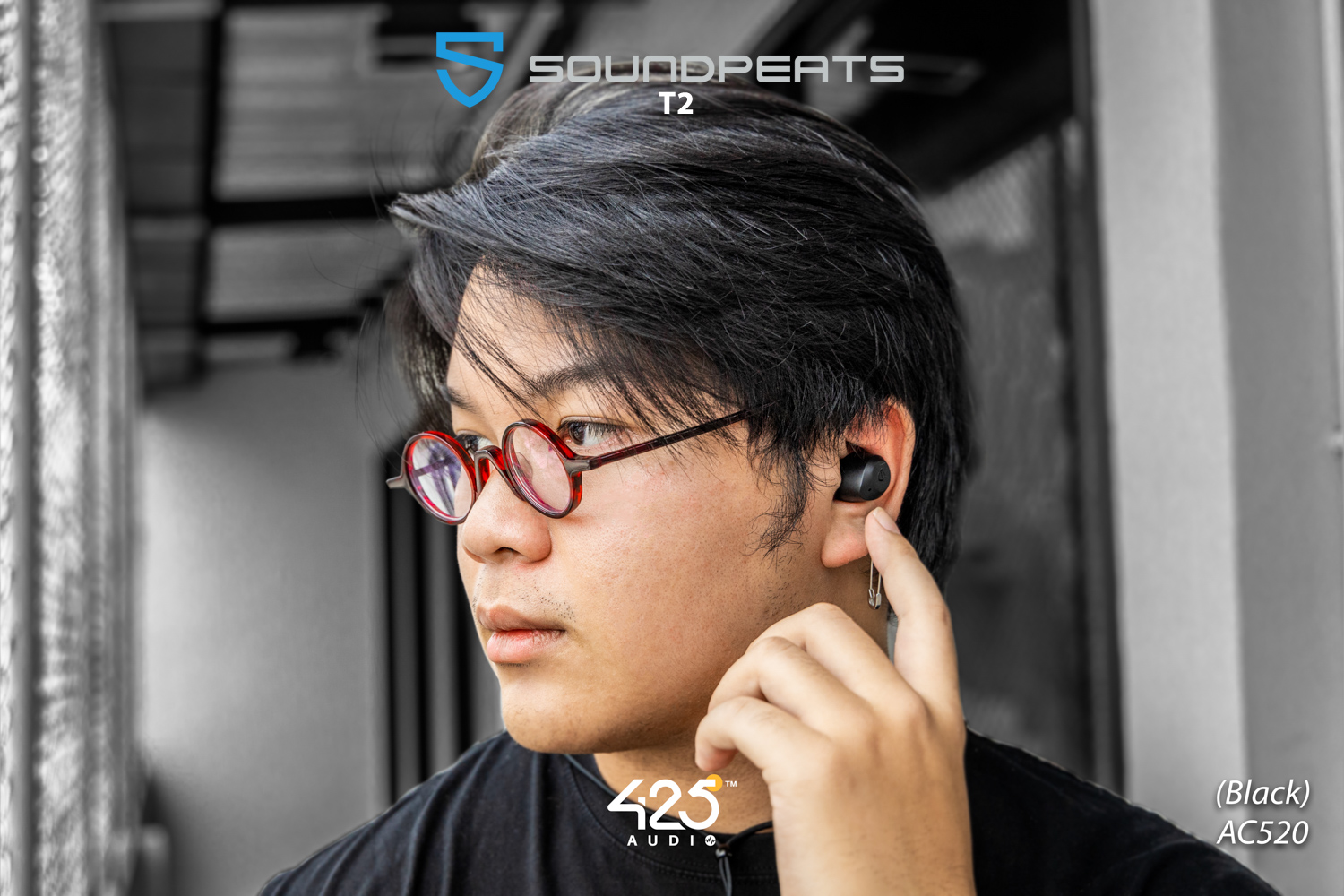 soundpeats t2, soundpeats, t2 active noise cancelling, ตัดเสียงรอบข้าง, ตัดเสียงรบกวน หูฟังไร้สาย, true wireless, Black Bluetooth, Bluetooth 5.1, IPX5 เสียงดี, เบสหนัก, ราคาถูก