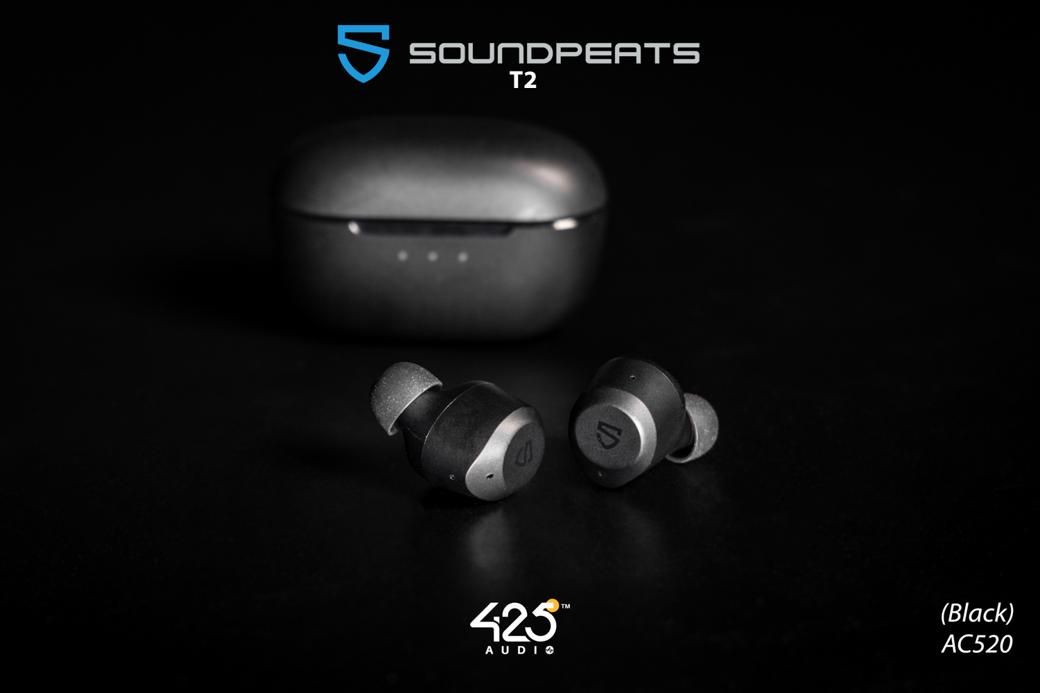 soundpeats t2, soundpeats, t2 active noise cancelling, ตัดเสียงรอบข้าง, ตัดเสียงรบกวน หูฟังไร้สาย, true wireless, Black Bluetooth, Bluetooth 5.1, IPX5 เสียงดี, เบสหนัก, ราคาถูก