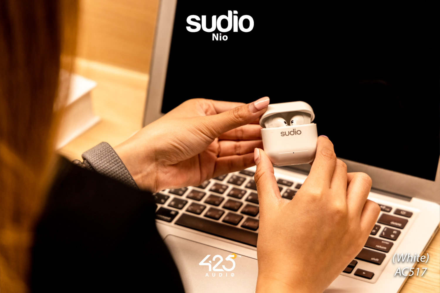 sudio nio,true wireless,earbud,bluetooth 5.0,adaptive dual-mic,คุยโทรศัพท์ชัด,white,black,green,ipx4,หูฟังไร้สาย,คุยโทรศัพท์ชัด