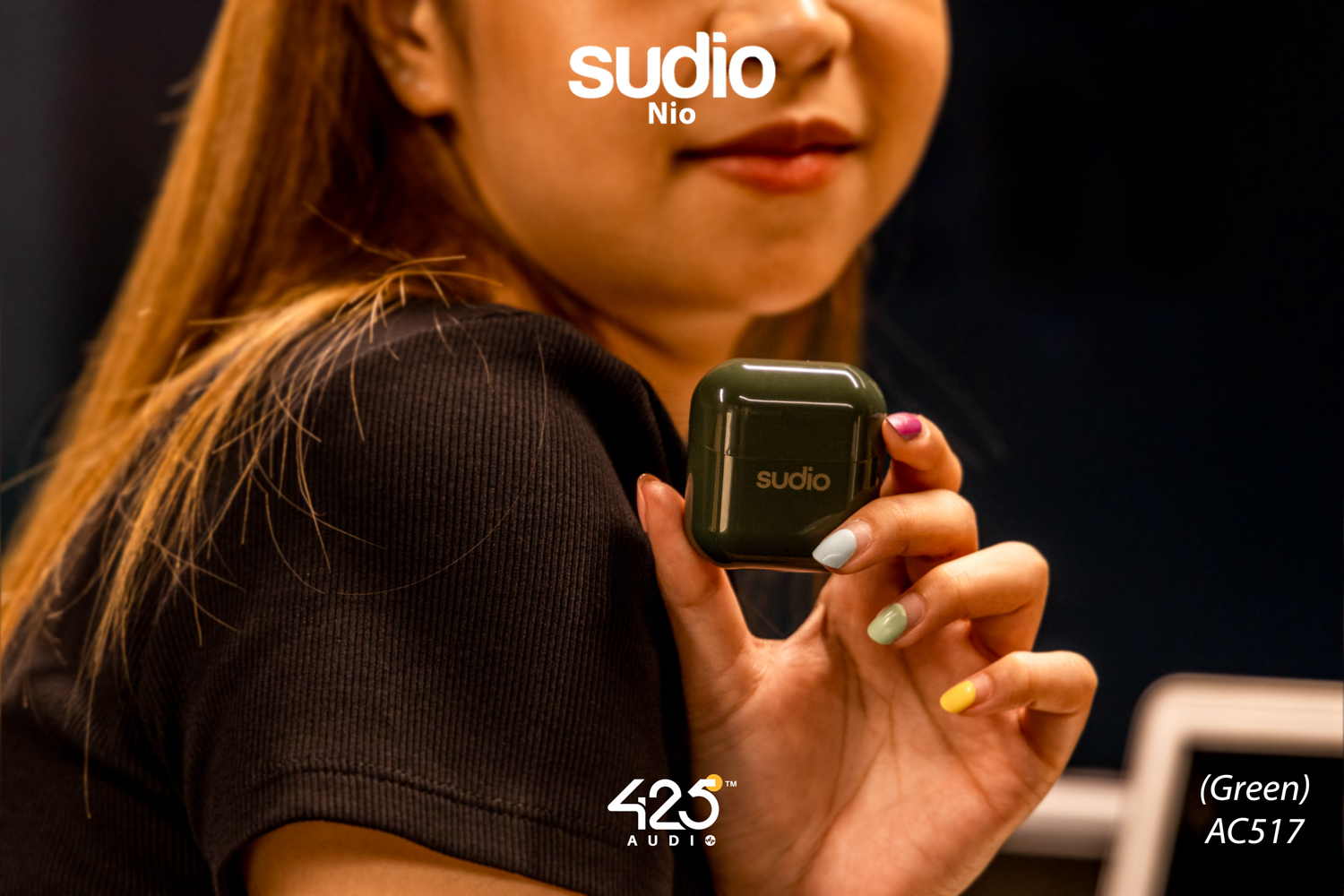 sudio nio,true wireless,earbud,bluetooth 5.0,adaptive dual-mic,คุยโทรศัพท์ชัด,white,black,green,ipx4,หูฟังไร้สาย,คุยโทรศัพท์ชัด